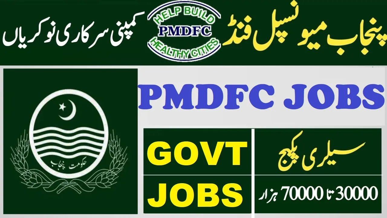 Punjab Municipal Development Fund Company (PMDFC) Jobs 2025 Apply Online