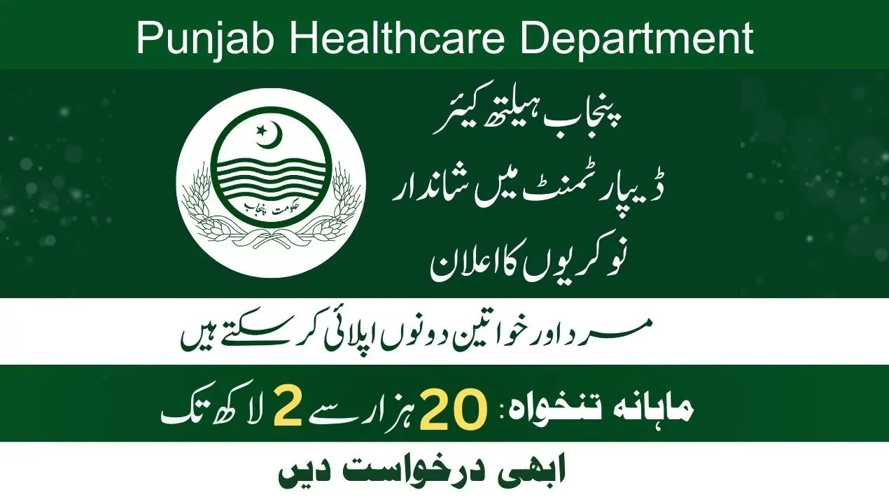 Primary & Secondary Healthcare Department Jobs 2025 For Consultant