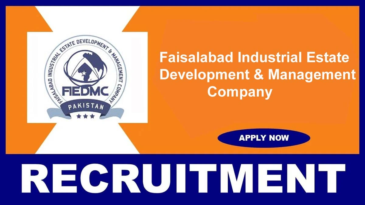 FIEDMC Recruitment 2025: Check Post, Qualification and Process to Apply